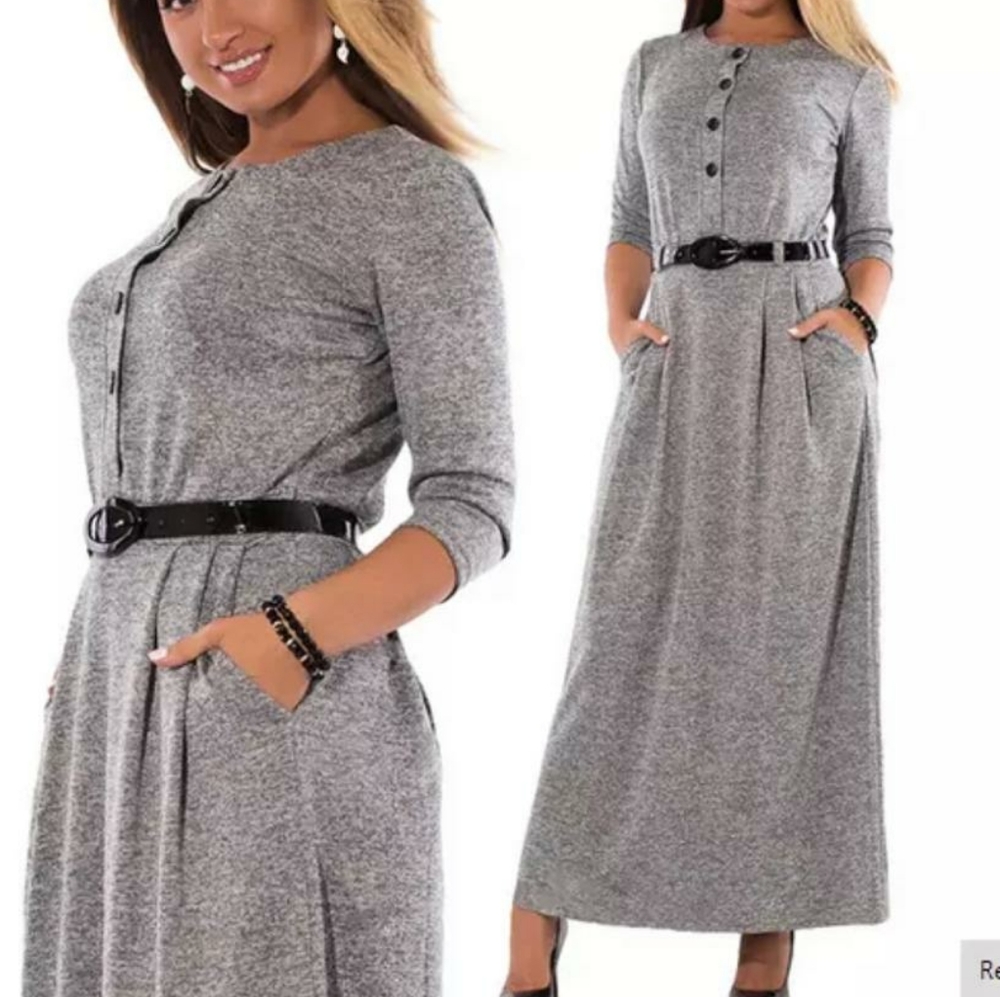 Warm long maxi dresses perfect for winter